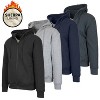 Blu Rock Men's Heavyweight Hoodie With Faux Shearling Lining - 3 of 3