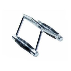 Seated Row and Chinning Chrome Revolving Bar with Rubber Ergo Grips - 1 of 1