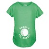 Maternity Daddy's Lil' Caddie T Shirt Funny Golf Lover Baby Announcement Graphic Tee - Crazy Dog Maternity T Shirt - 3 of 4
