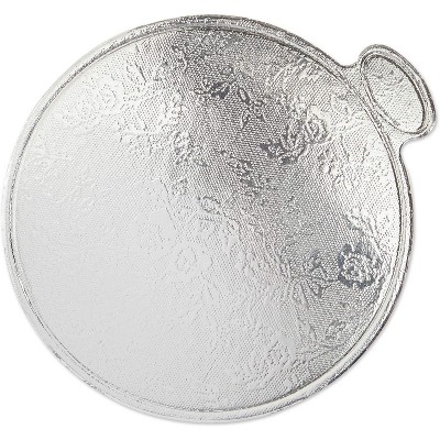 Juvale 150 Pack Mini 3" Silver Foil Round Cake Board, Disposable Cake Drum Circles Base