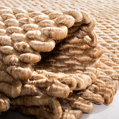 Natural Fiber Hand Woven Jute Area Rug 2'6" x 4'