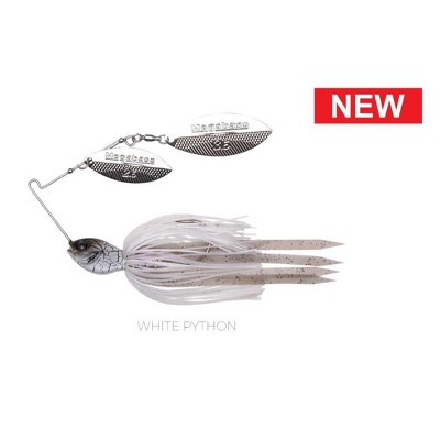 Megabass SV-3 3/8oz Spinnerbaits, White Python