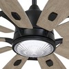 84" Minka Aire Rustic Farmhouse Outdoor Ceiling Fan with LED Light Remote Control Coal Seashore Gray Wet Rated for Patio Exterior - 3 of 4