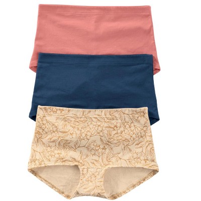 Leonisa  3-Pack Stretch Cotton Comfy Boy short Panties -