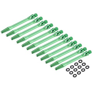 Unique Bargains 2BA Thread Aluminum Dart Shafts with Rubber Rings for Steel Tip 12 Pcs - 1 of 4