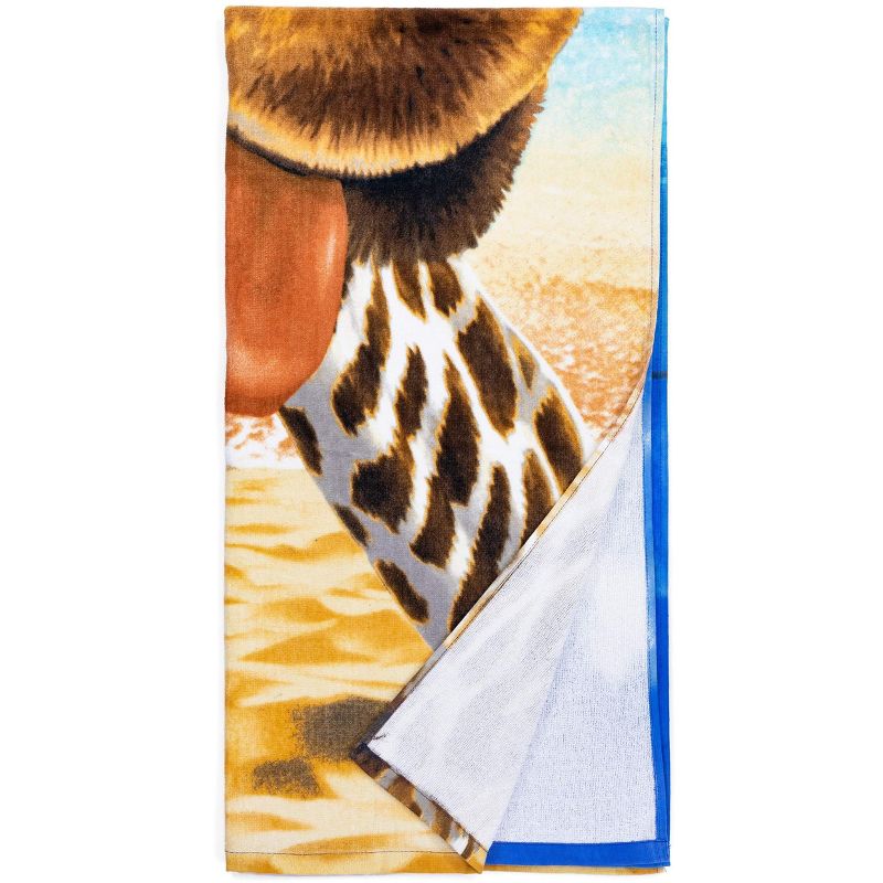 Dawhud Direct 30" x 60" Funny Cat and Dog Beach Towel, 3 of 4