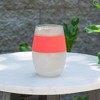 HOST Wine Freeze Cooling Cup, Plastic Double Wall Insulated Freezable Drink Chilling Tumbler, Set of 1, 8.5 oz, Coral - image 2 of 4