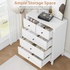 5 Drawer Dresser for Bedroom, Modern Tall Dresser Organizer with Storage Drawers, Wooden Chests of Drawers - 4 of 4