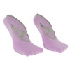 Unique Bargains Women's Short Cross-Strap Yoga Five Toe Socks 1 Pair - 2 of 4