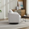 NicBex Chenille Swivel Accent Chair,Upholstered Swivel Living Room Chairs with Mid-Height Backrest,Round Armchair,Accent Chairs for Living Room - 4 of 4