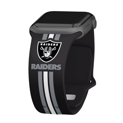 Nfl Las Vegas Raiders Wordmark Hd Apple Watch Band : Target