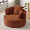 Aukfa 49" Oversized Accent Corduroy Lounge Chair with Memory Foam , No Assembly Required, for Living Room & Bedroom - 2 of 4