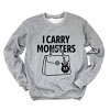 Simply Sage Market I Carry Monsters Purse Sweatshirt - 2 of 4
