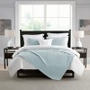 Swift Home | Enzyme Washed Crinkle Channel Stitched 3-Piece Quilt Set - 2 of 4