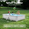 SLOOSH 7/10 FT Rectangular Above Ground Pool, Outdoor Frame Above Ground Swimming Pool Set Kiddie Pool for Kids Adults Family Summer Water Fun - 2 of 4