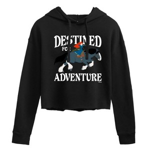 Women's - Disney - Merida & Angus Destined for Adventure Cropped Graphic Hoodie - 1 of 3