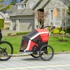 Aosom 2-in-1 Travel Dog Stroller, Small Pet Bicycle Cart Carrier with Safety Leash, and Easy Fold Design - image 3 of 4