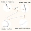 BP4U Open-Ended Metal Pants Hangers, Non-Slip Heavy-Duty Steel Hangers for Jeans, Trousers, Scarves & Bath Towels - 3 of 4