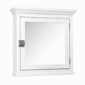 Teamson Home Madison Removable Wooden Medicine Cabinet with Mirrored Door, White - 1 of 4