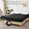 SEVOBAL Mattresses Diamond Grid Ultrasonic Waterproof Mattress Protector Mattress Pad Size Q, Black, 60"*80"*8" - 4 of 4