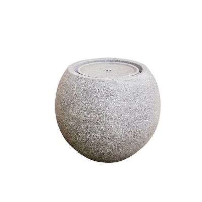 16.93" Sphere Indoor/Outdoor Water Fountain with LED Light - Gray - XBrand