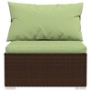vidaXL Garden Lounge Set Brown, Green - 4 of 4