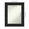 Amanti Art Luxe Non-Beveled Framed Bathroom Vanity Wall Mirror - 3 of 4