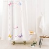 Deny Designs April Lane Art Simple Bow Monogram Shower Curtain - 2 of 3