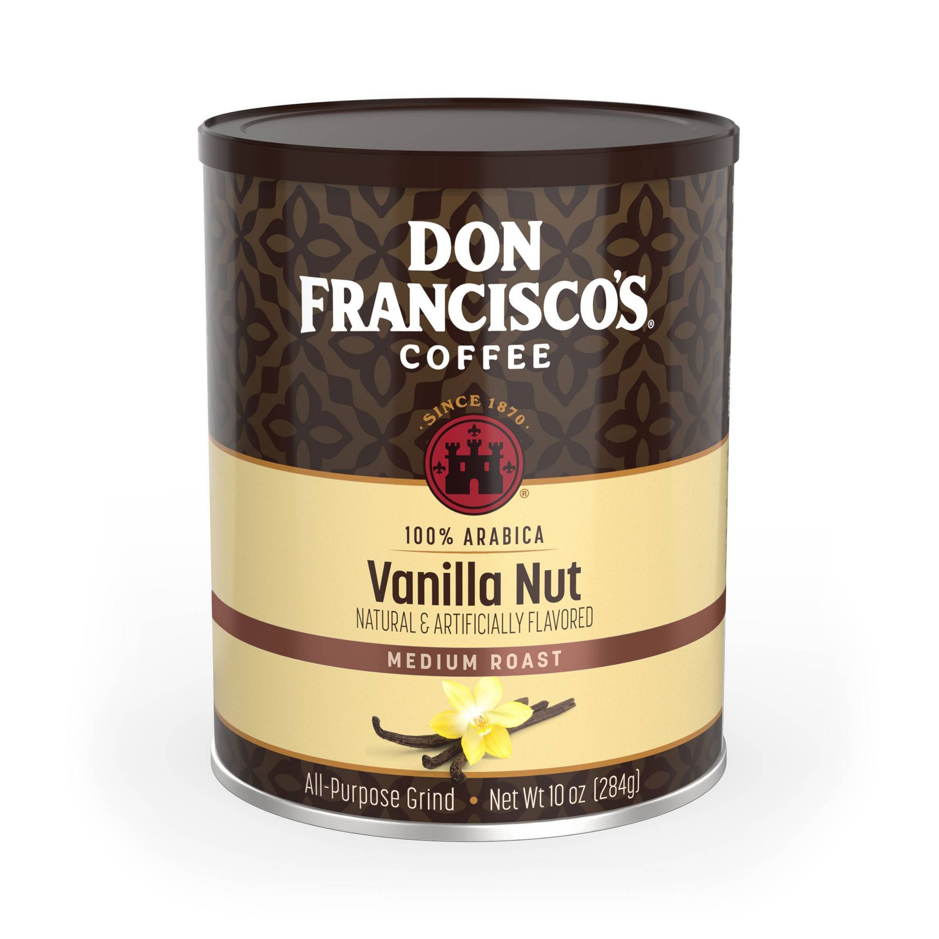 Don Francisco's Vanilla Nut Flavored Medium Roast Ground Coffee Can - 10oz