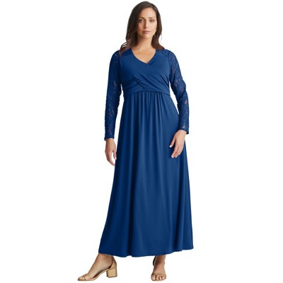 Jessica London Women's Plus Size Lace Sweetheart Dress