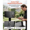 VEVOR Post Mount Mailbox, Anti-Pry & Anti-Theft Mailboxes for Outside, Heavy Duty Lockable Mail Box with Magnetic Door, Weather-Resistant, Black - 3 of 4
