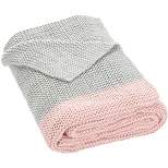 Elowen Throw Blanket - Grey/Pink - 50" X 60" - Safavieh