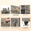 VINGLI Record Player Stand with Vinyl Storage Up to 350 Albums with LED Lights ＆ Charging Station for Music Room - 3 of 4