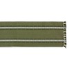 Design Imports  Ribbed Fringe Table Runner, Olive, 14X108" - 2 of 4