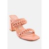 Arnie Braided Straps Block Heeled Women Sandals - 2 of 4