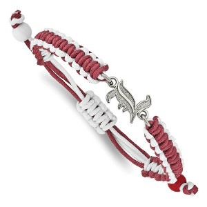 Black Bow Jewelry Stainless Steel Louisville Cardinals NCAA charm Bracelet 9 Inch - 1 of 3