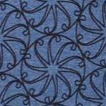 heather slate blue medallion