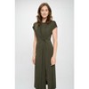 WEST K Women's Parker Cre-Neck Short Sleeve Knob-Front A-Line Midi Dress - 4 of 4