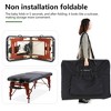 FDW Massage Table SPA Bed Height Adjustable 2 Fold Massage Table 77 Inch Long 30 Inch Wide PU 3 Inch Thick Sponge Deluxe Backpack Reiki Table,Black - 2 of 4