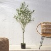 XINGHANZHENXUAN Artificial Olive Tree with Lifelike Foliage, Pre-Potted Faux Plant Leaves, Symbolic Decor for Peaceful Spaces - 3 of 4
