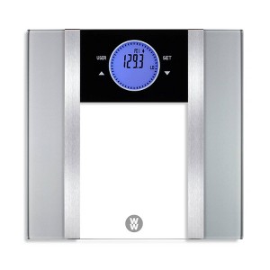 Weight Watchers Body Analysis Scale Clear with Silver Accents - 1 of 4