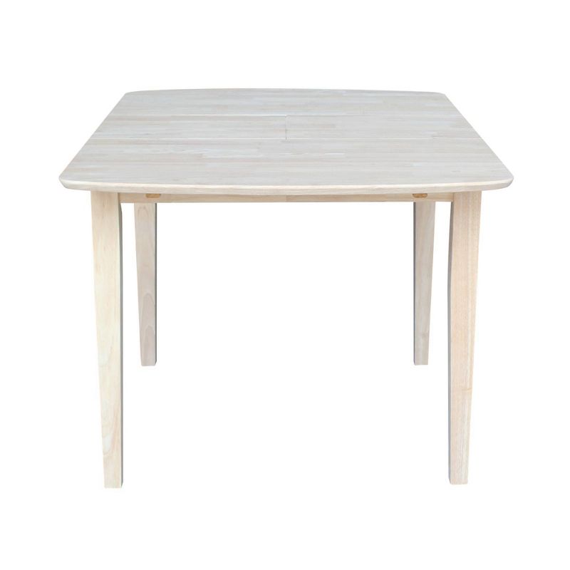 30&#34; Extendable Dining Table with Butterflyand Shaker Styled Legs Unfinished - International Concepts, 4 of 12
