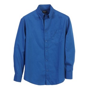 Gioberti Men's 100% Cotton Long Sleeve Casual Twill Oxford Shirt - 1 of 3