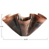 Storied Home Metal Organic Shaped Planter, Oxidized Copper - 2 of 4
