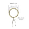 Unique Bargains Metal Drapery Eyelet Sliding Shower Curtain Hook Rings 40 Pcs - 2 of 4