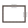 Amanti Art Whiskey Brown Rustic Framed Dry Erase Magnetic Board - 3 of 4