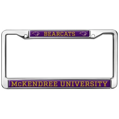 McKendree University Mascot Full Size Standard License Plate Metal Frame