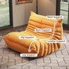 SYFERLORY Soft Beanbag Chair - Memory Foam Floor Sofa for Living Room, Bedroom or Office - Single Seat Lounger with Removable Cover - 4 of 4