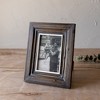 4x6 Beveled Vintage Deep Brown Wood Photo Picture Frame w/ Glass Pane - 2 of 4