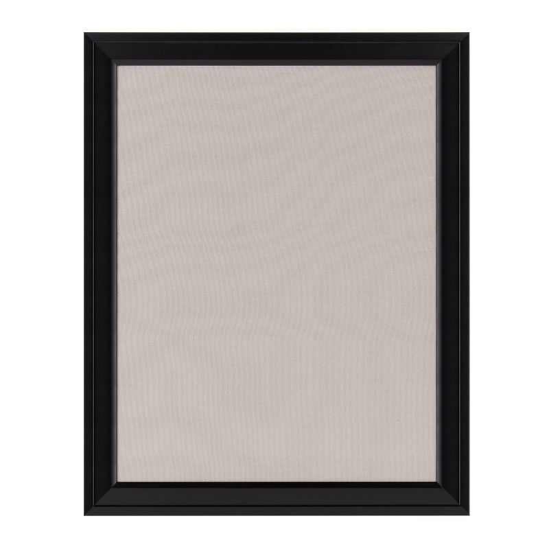 Bosc Framed Gray Linen Fabric Pinboard - DesignOvation, 1 of 6